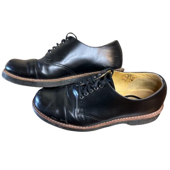 Dr. Martens Doc Leigh Black 5-Eye Toe Cap Oxfords Shoes Men’s US 9 See Desc!! - Picture 1 of 12